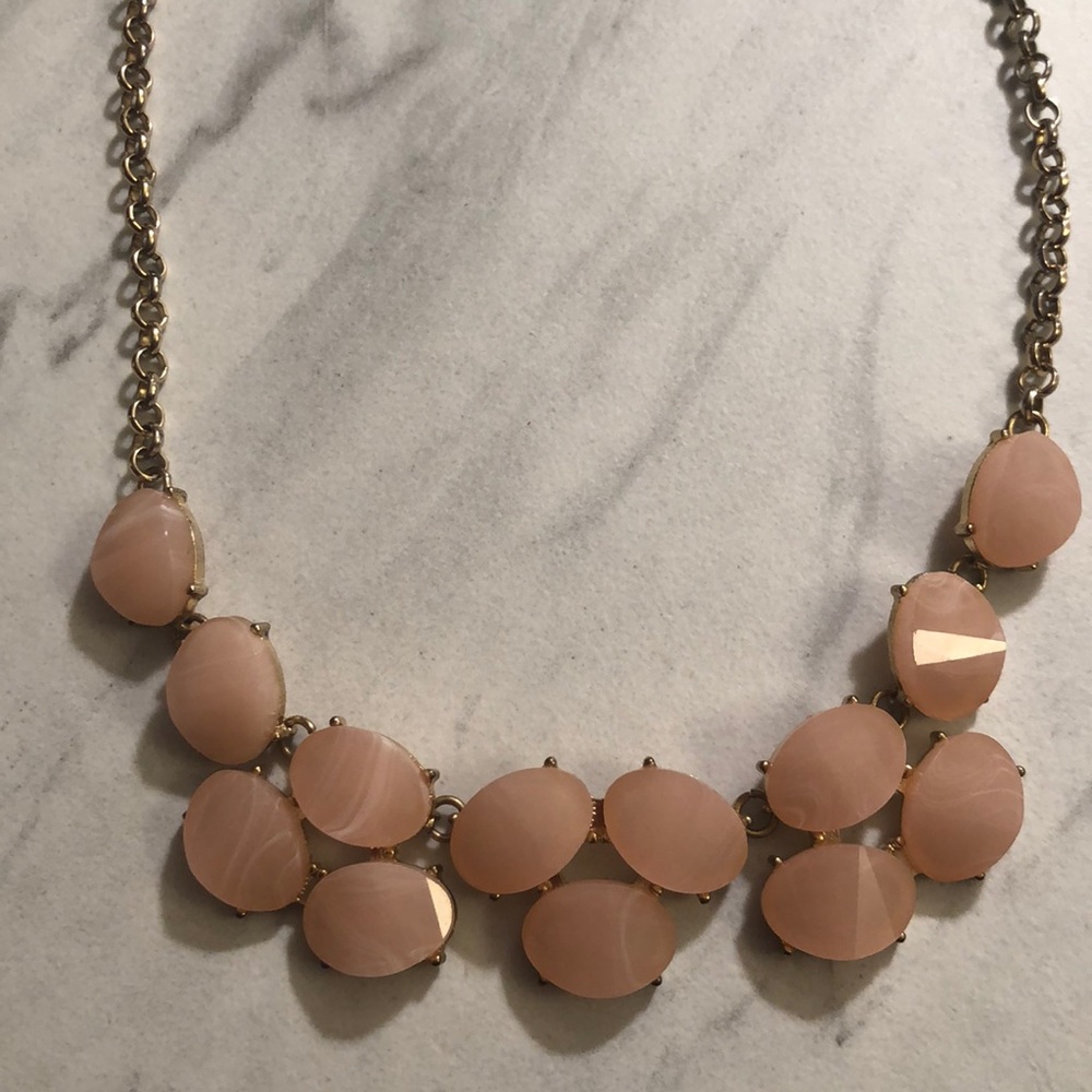 Vintage necklace blush stone - Picture 1 of 4